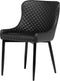 SOLANO - Eetkamerstoel - Zwart - Kunstleer