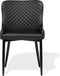 SOLANO - Eetkamerstoel - Zwart - Kunstleer