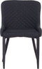SOLANO - Eetkamerstoel - Zwart - Polyester