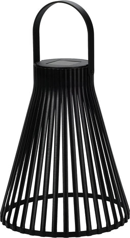 Solar lantaarn h23cm zwart