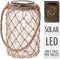 Solar LED lamp glas - sfeerverlichting - 110 X 185 MM - Prachtige verlichting voor buiten op de tafel - tuinverlichting op zonne-energie