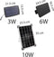 Solar lichtsnoer 10 meter met 10 of 15 lampjes, 3W zonnepaneel