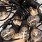 Solar lichtsnoer 15 meter 15 lampjes met hangende fitting, 3W zonnepaneel