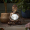 Solar tuinverlichting Boeddha - 10 Leds - 35 cm
