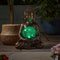 Solar tuinverlichting Boeddha - 10 Leds - 35 cm