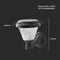 Solar Wandlamp Buiten - 0.8W - 75lm - IP44 - CCT Lichtkleur instelbaar