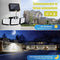 Solarlampen voor buitengebruik met bewegingssensor 168 - 270 graden verlichtingshoek IP65 waterdicht
