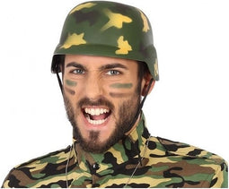 Soldaten leger verkleed helm camouflage voor volwassenen