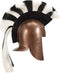 Soldatenhelm Grieks replica LARP staal koperkleurig