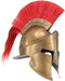 Soldatenhelm Grieks replica LARP staal messingkleurig
