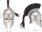 Soldatenhelm Grieks replica LARP staal zilverkleurig