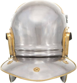 Soldatenhelm Romeins replica staal zilverkleurig