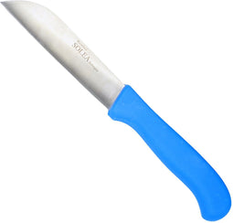 Solea Groentemes RVS 13 cm Blauw Kunststof Heft