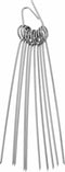 Solea Rolladenaalden 10 stuks aan ring RVS 10 cm