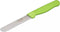 Solingen Allround tafelmes - microkartel - brede smeerkant - RVS - 21,5 cm - groen - set van 6