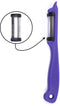 Solingen Dunschiller Dubbel Mes - voor Fruit- en Groenteschiller - Kunststof - Paars