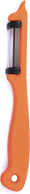 Solingen Dunschiller Dubbel Mes - voor Fruit- en Groenteschiller - Kunststof - Oranje - 10 stuks