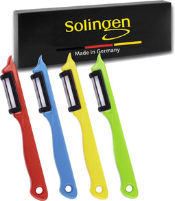 Solingen Dunschiller Enkel Mes - voor Fruit- en Groenteschiller - Kunststof - Mix - 4 Delig