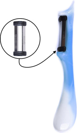 Solingen Dunschiller Star - Dubbel Mes - 19 cm - Bi-Color - Wit met Turquoise