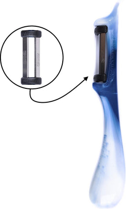 Solingen Dunschiller Star - Dubbel Mes - 19 cm - Bi-Color - Wit met Blauw