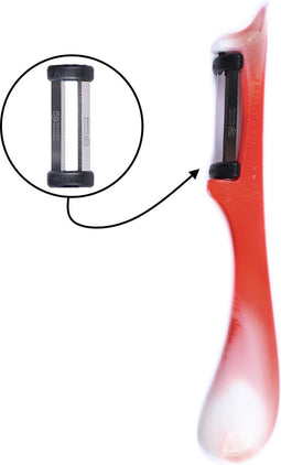 Solingen Dunschiller Star - Dubbel Mes - 19 cm - Bi-Color - Wit met Rood