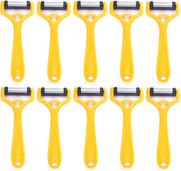 Solingen Dunschiller Uno Y-Model - Kunststof - Mes 4,2 cm - Geel - 10 stuks