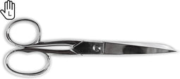 Solingen Gesmede Huishoudschaar voor Linkshandigen - Carbonstaal 18 cm