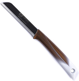 Solingen Kartelmes - Tomatenmes met Kartel - RVS - 19 Cm met "Blade Cover" - Bi-Color Goud met Wit