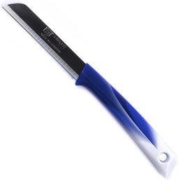 Solingen Kartelmes - Tomatenmes met Kartel - RVS - 19 cm met "Blade Cover" - Bi-Color Blauw met Wit