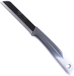 Solingen Kartelmes - Tomatenmes met Kartel - RVS - 19 cm met "Blade Cover" - Bi-Color Grijs met Wit