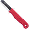 Solingen Safety Schilmesje - RVS Glad met Ronde Top - 15 cm - Rood - 2 stuks