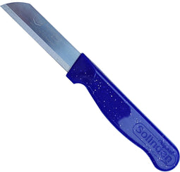 Solingen Schilmesje Robuust Handvat - RVS Glad - 16 cm met "Blade Cover" - Paars Glitter
