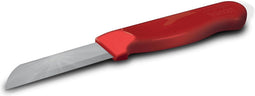 Solingen Schilmesje Robuust Handvat - RVS Glad - 16 cm met "Blade Cover" - Rood