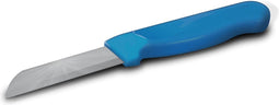 Solingen Schilmesje Robuust Handvat - RVS Glad - 16 cm met "Blade Cover" - Lichtblauw