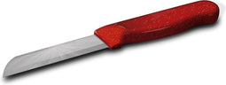 Solingen Schilmesje Robuust Handvat - RVS Glad - 18.5 cm met "Blade Cover" - Rood Glitter