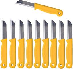 Solingen Schilmesje - RVS Glad - 16 cm met "Blade Cover" - Geel - 500 Stuks