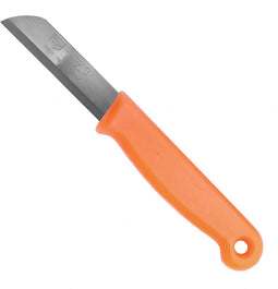 Solingen Schilmesje - RVS - Glad - 16 cm met "Blade Cover" - Neon Oranje