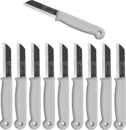 Solingen Schilmesje - RVS Glad - 16 cm met "Blade Cover" - Wit - 500 Stuks