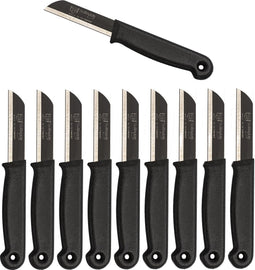 Solingen Schilmesje - RVS Glad - 16 cm met "Blade Cover" - Zwart - 500 Stuks