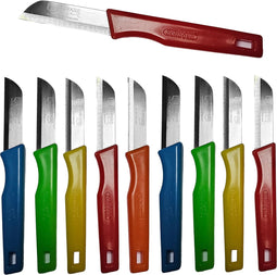 Solingen Schilmesje - RVS Glad - 16 cm - Mix Kleur - 10 stuks