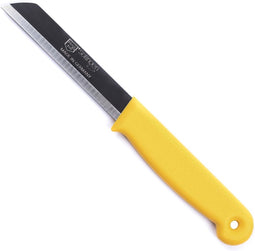 Solingen Schilmesje - RVS Glad - 18,5 cm met "Blade Cover" - Geel