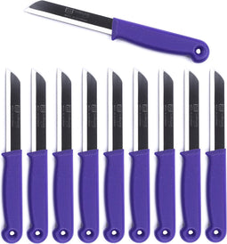 Solingen Schilmesje - RVS Glad - 18,5 cm met "Blade Cover" - Paars - 500 Stuks