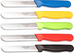 Solingen Tafelmes - Allround Kartelmes - Brede Smeerkant - RVS - 21,5 cm - Set van 5