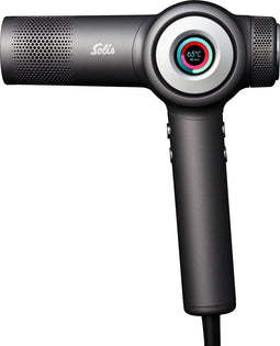 Solis AirVolution 3804 Föhn - Fohn Beschermt tegen Gespleten Haarpunten - Lichtgewicht Haardroger (335 g) - Automatische Reiniging - Hair Dryer - Haarfohn - Zwart