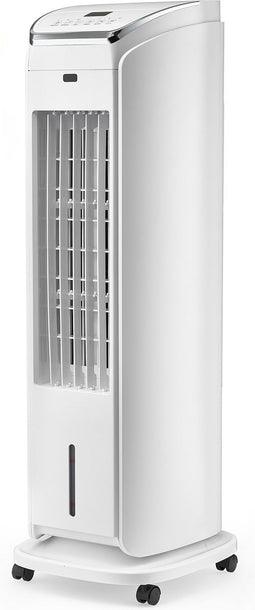 Solis Cool Air 7587 Aircooler - Mobiele Luchtkoeler zonder Afvoer - Ventilator Staand - Met Afstandsbediening - Luchtkoelers met Water - Wit