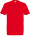 SOLS Heren Keizerlijke Zwaargewicht T-Shirt met korte mouwen (Rood)