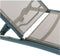 Solstol DKD Home Decor Met wieltjes Grijs PVC Aluminium (187,5 x 64 x 97 cm)