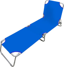Solstol Marbueno Opvouwbaar 187 x 24 x 55 cm - Donkerblauw