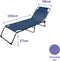 Solstol Marbueno Opvouwbaar 190 x 27 x 58 cm - Blauw