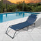 Solstol Marbueno Opvouwbaar 190 x 27 x 58 cm - Blauw